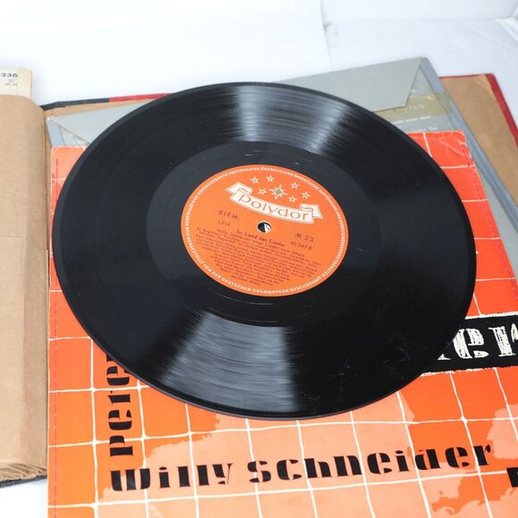 Vintage German 10" Vinyl Records & Case 1950s/60s Music Collectable Lot of 12 - Picture 2 of 13